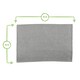 image 3 of Nicola Spring Deluxe 100% Cotton Kitchen Tea Towel Cleaning Drying Cloth - 60cm x 40cm - White