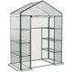 image 1 of Outsunny Walk In Greenhouse Garden Clear PVC Frame Shelves Reinforced Plant Grow