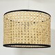 image 4 of Set of 2 Kona - Natural Rattan 25 cm Easy Fit Pendant Shades | Cream | Medium | 2
