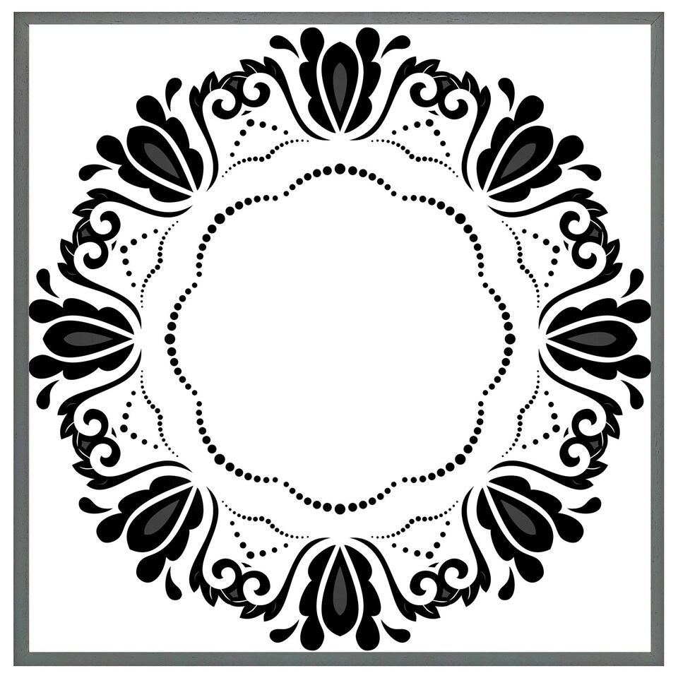 image 1 of Decorative floral element (Picture Frame) Brown | Oak | XS