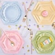 image 2 of Muted Yellow Hexagonal Vert Decor Paper Plates 21cm - Pack of 6