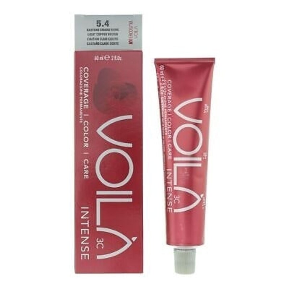 image 1 of Intercosmo Voila 3C Intense 5.4 Light Copper Brown Hair Colour 60ml For Women N/A