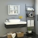 image 4 of HOMCOM Wall Mounted Mirror Cabinet with Storage Shelf for Bathroom White