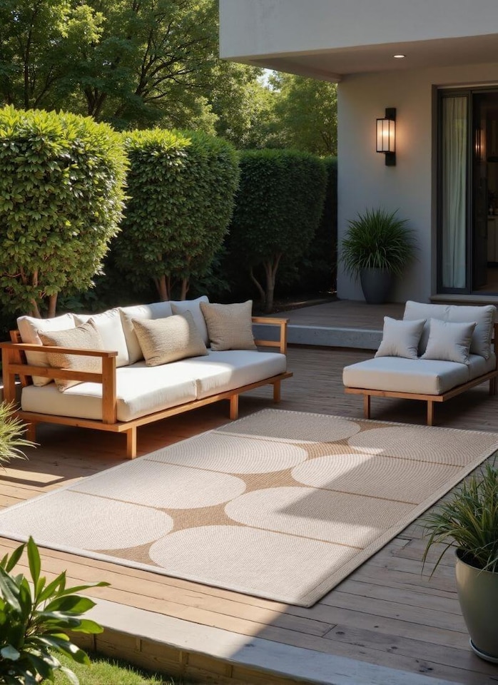 image 1 of The Rugs Reversible Weatherproof Indoor Outdoor Rug Polypropylene Durable
