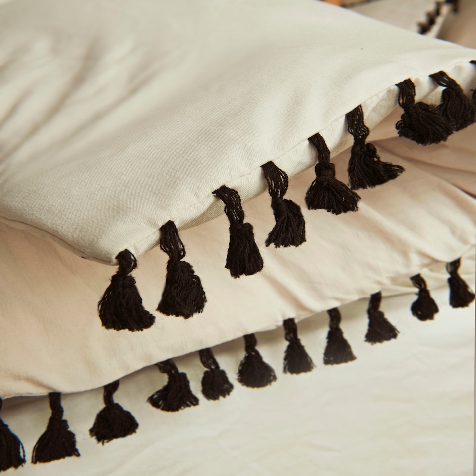 image 1 of Cosmo Living Tassel Duvet Set - Super King