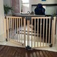 image 10 of Safetots Wooden Multi Panel Room Divider, up to 176cm, Natural Wood, 76cm Tall, Flexible Room Divider for Baby and Toddler | Cream | Natural