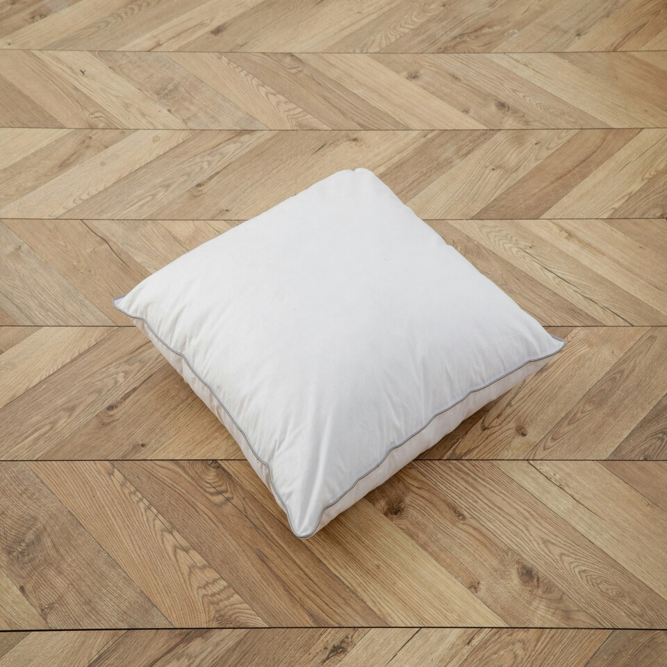 image 1 of Duck Feather Cushion Pads Inners Insert 100% Cotton Cover 40x40cm | White | 1