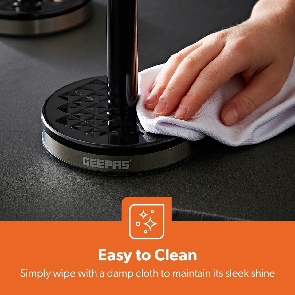 image 1 of GEEPAS Mug Tree and Towel Pole Set | Black