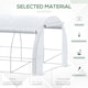 image 3 of Outsunny 6 x 3 x 2 m Polytunnel Greenhouse Pollytunnel Tent w/ Steel Frame White