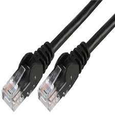 PRO SIGNAL - 20m Black Cat5e Snagless UTP Ethernet Patch Lead