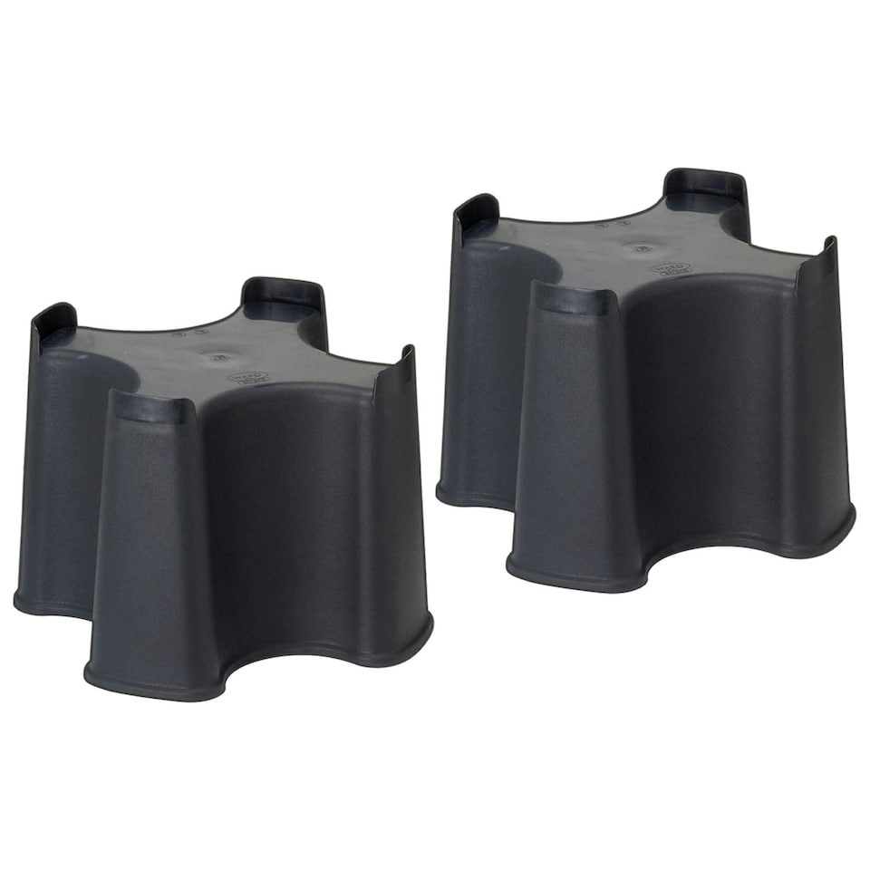 image 1 of Weather Resistant Black Slimline Water Butt Stand For 100L Rainwater Collectors