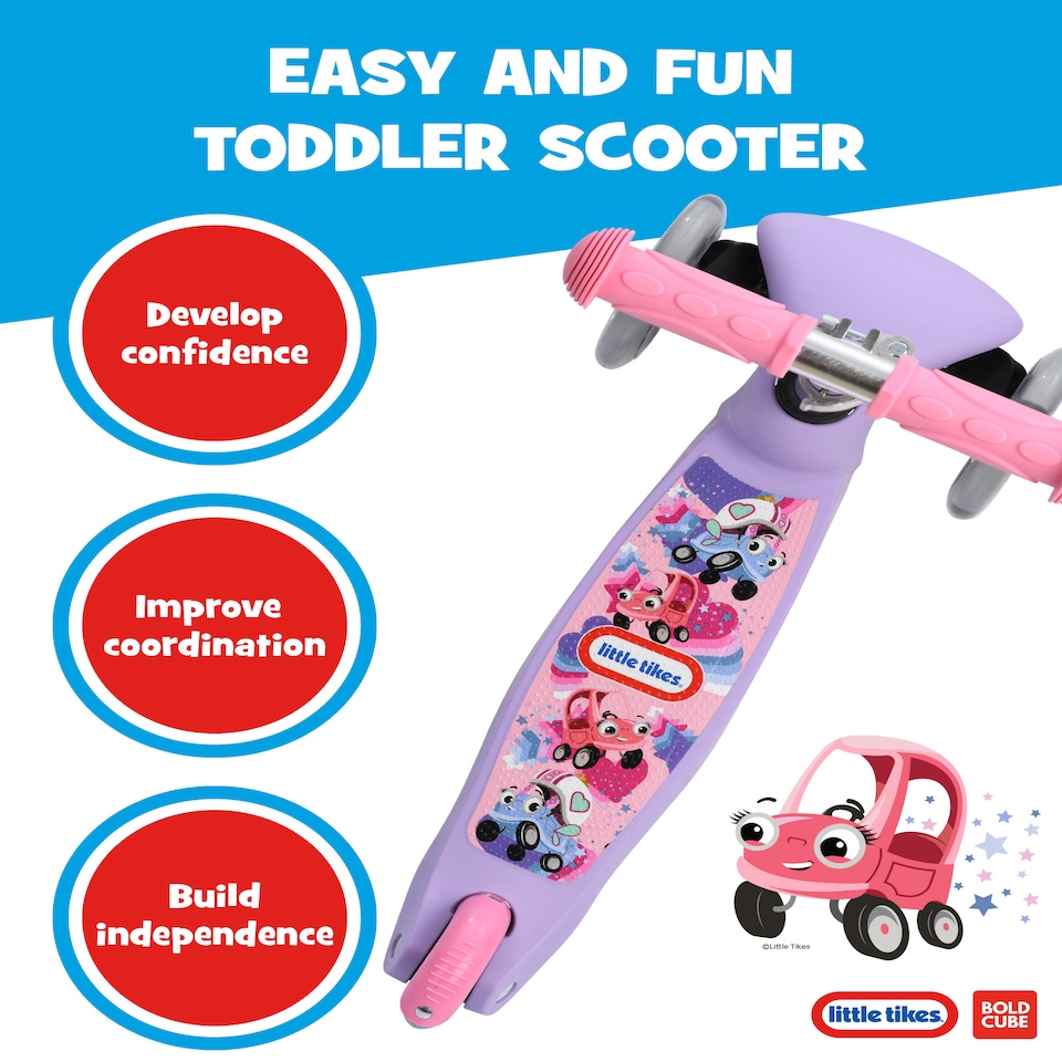 image 1 of Kids 3 Wheel Scooter | Purple | Purple