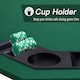 image 4 of HOMCOM 1.2m/48 Inches Foldable Poker Table Top 8 Players Blackjack Tables Chip Trays