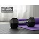 image 3 of Hex Dumbbells 25kg Weight Set 12.5kg Pair Rubber Coated Weights