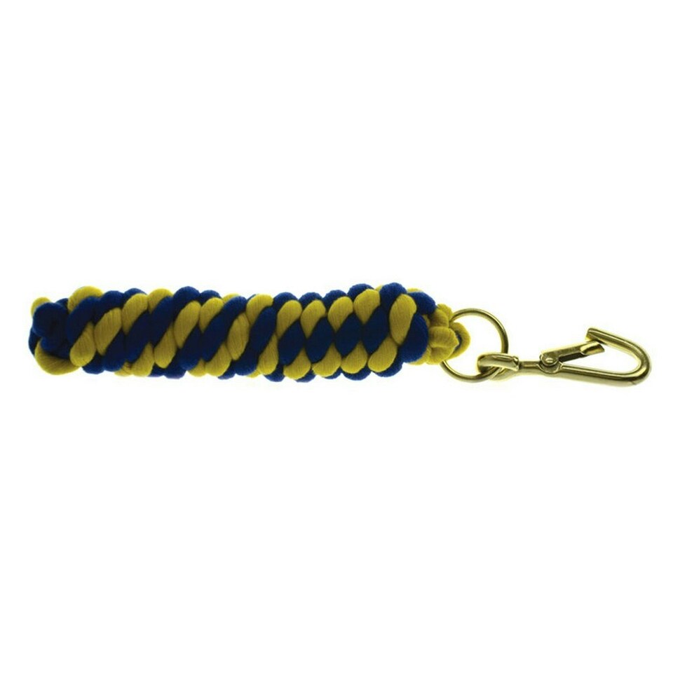 Hy Two Tone Twisted Lead Rope - Royal/Yellow - 2.2 metres