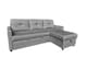 image 1 of The Savona 3 Seater Storage Sofa in Grey or Silver | Silver | One Size