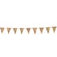 image 1 of Plain Hessian Flags Withtwine String Party Bunting 3m with 14 Flags