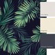 image 4 of Midnight Tropics Full Wall Mural in Green | Green | Green | Extra Large (350cm x 240cm)