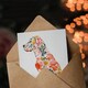 image 3 of Greeting Card Labrador Dog Lover Bright Floral Pattern Portrait