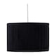 image 3 of Set of 2 Sundance - Black Pleated 30cm Lamp Shades with Gold Inner | Black | Black velvet with gold cardboard inner detail | 2