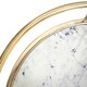 image 4 of Opulence Set of 2 Nested Side Tables Marble/Gold Gold