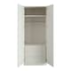 image 2 of Shaker White Double Wardrobe with Single Rail & Internal Drawers White