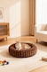 image 3 of Living and Home 6 Colour Soft Donut Pet Bed for Cats & Dogs,Warm & Cosy Retreat | Brown | Brown | L