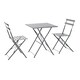 image 1 of Table set with 2 chairs Home ESPRIT Grey 60 x 60 x 71 cm N/A