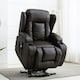 image 9 of Caesar Dual Motor Rise Recliner Bonded Leather Heat And Massage Chair (Brown)