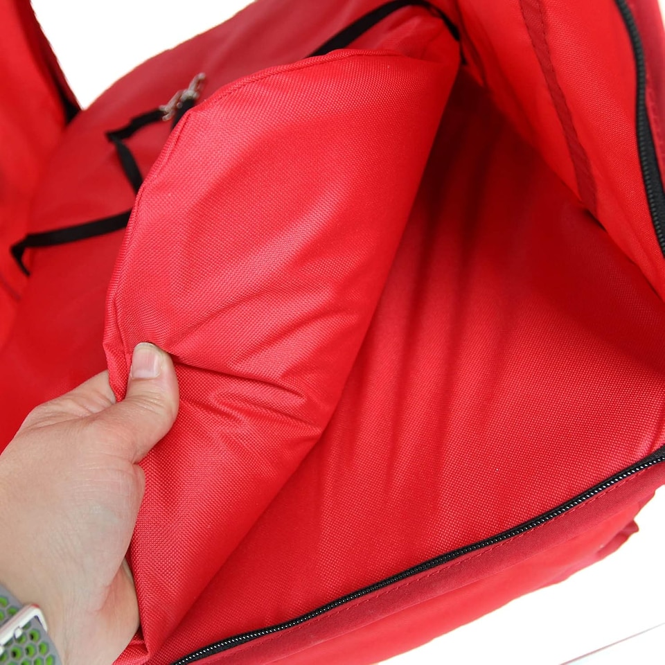 image 1 of Pet Stroller Dog Cat Puppy Pram Pushchair Travel Cart Jogging Buggy Carrier (Red)