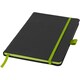 image 1 of Bullet Colour Edge A5 Notebook - Solid Black/Lime - 21 x 14.2 x 1.1 cm