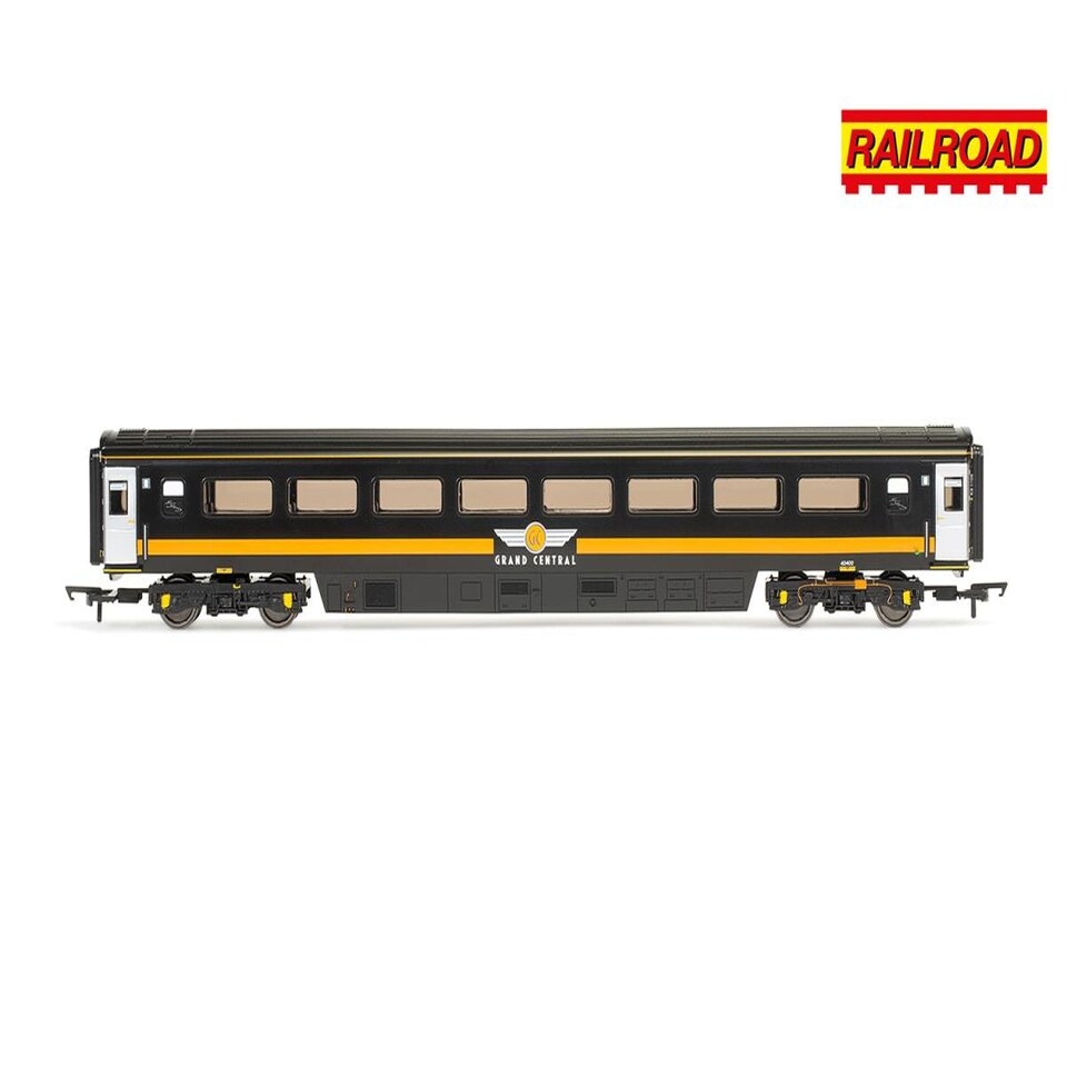 image 1 of Hornby Railroad Mk3 HST TSO Coach Grand Central 42402