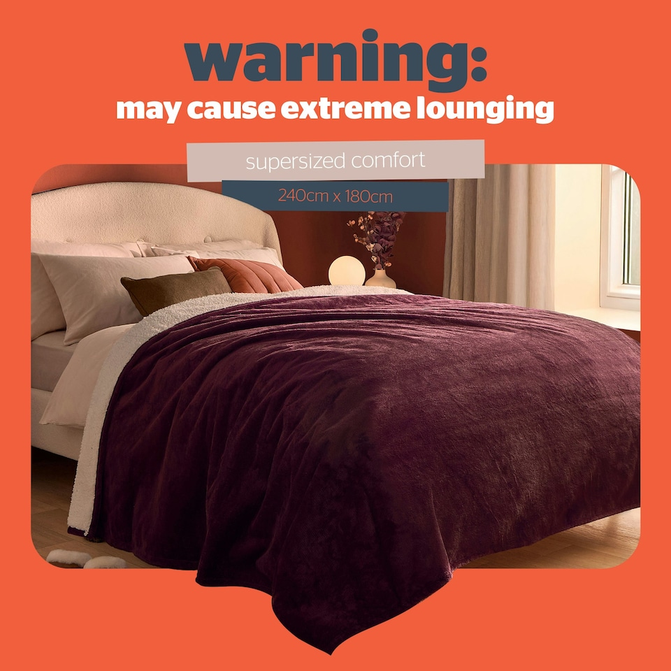 image 1 of Silentnight Heat Genie Self-Heating Giant Blanket - 2 Pack