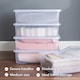 image 4 of Wham Crystal 5 x 32L Stackable Plastic Storage Boxes with Lids Clear
