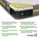image 3 of Lunar Luxe Hybrid Mattress - Soft Feel, Memory Foam & Spring Support | Yellow | Small Single
