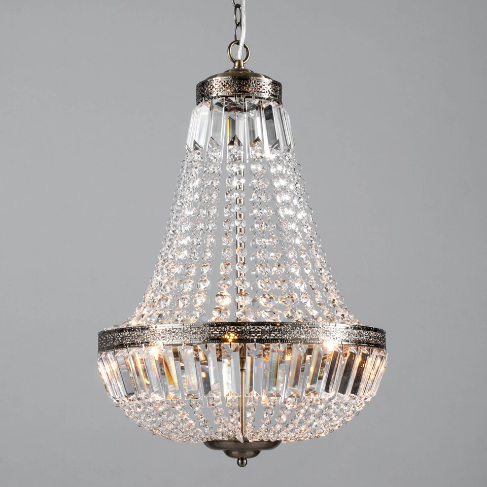 image 1 of BHS Esmeralda 4 Light Pendant, Brass