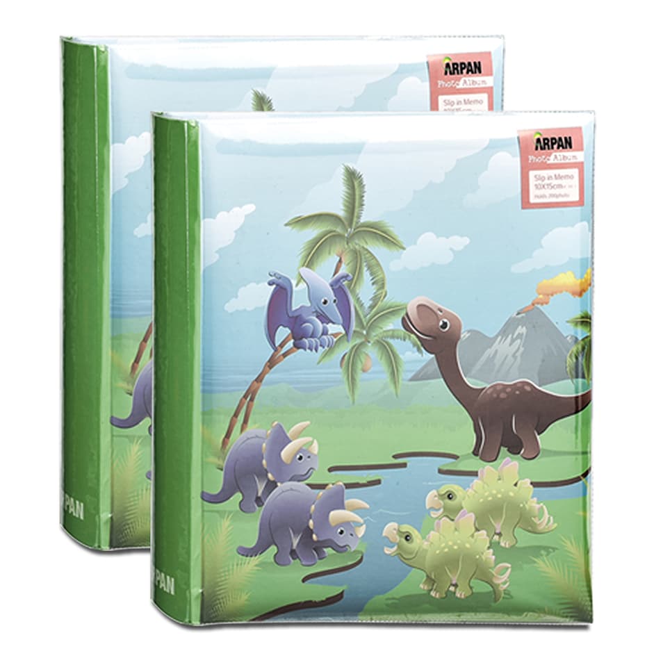 image 1 of ARPAN Photo Album for 200 Photos 6x4" (10x15cm) – Slip In Memo Album with Writing Space & Index Pages – Picture Storage Album for Family, Wedding & Travel Memories