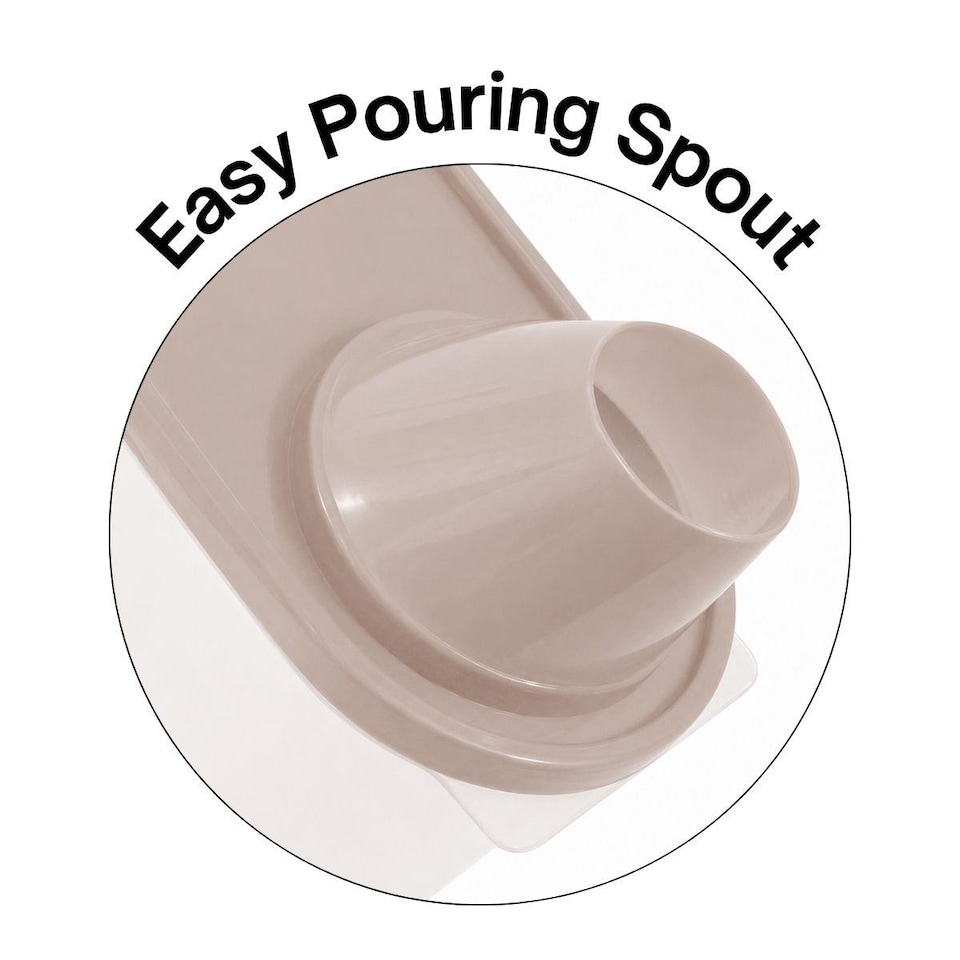 image 1 of 2.4L Laundry Detergent Container Washing Powder Box With Measuring Cup