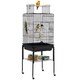 image 1 of Yaheetech 119 cm Tall Play Top Bird Cage with Removable Metal Stand Black