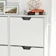 image 8 of HOMCOM Shoe Storage Cabinet with 4 Flip Drawers for 8-16 Pairs, White