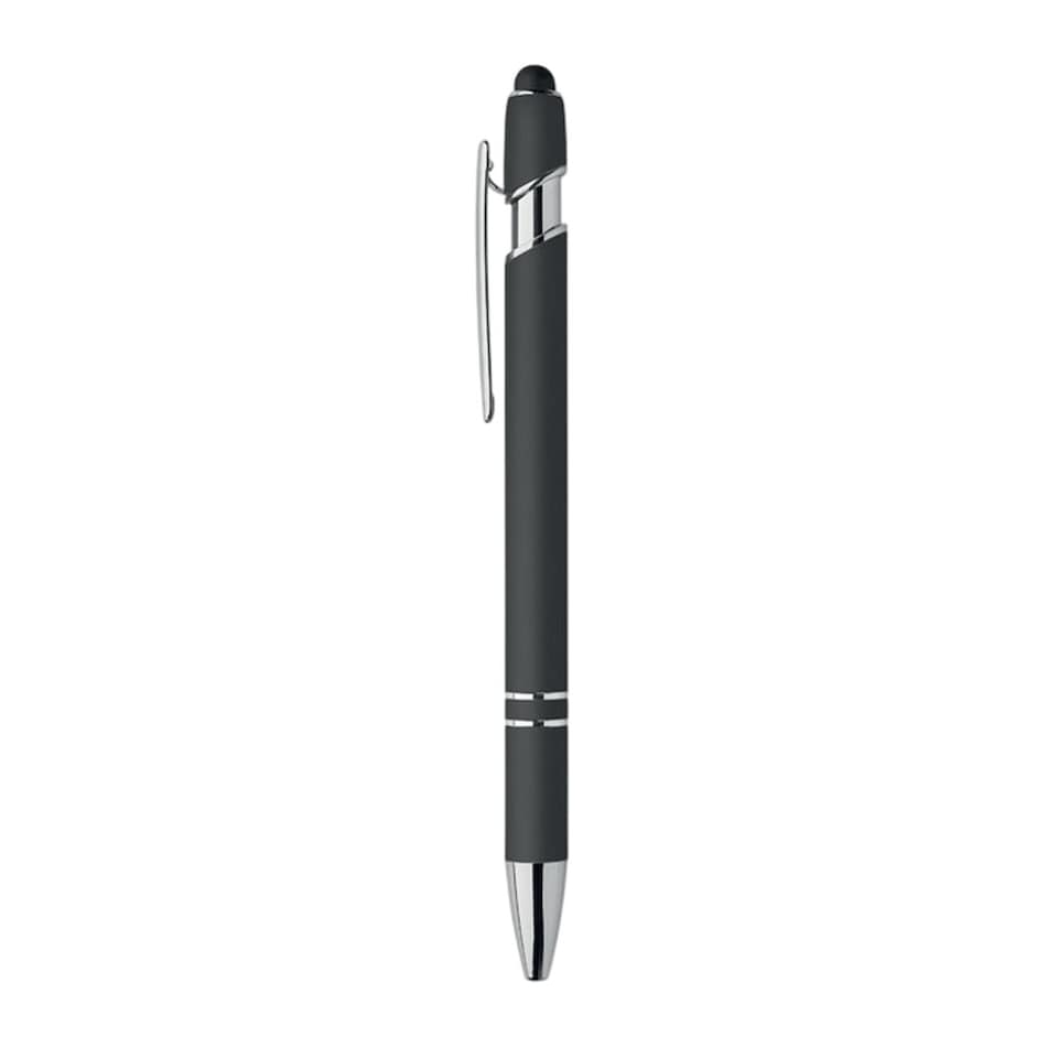 image 1 of MidOcean Siparo Aluminium Stylus Pen | Black | Black | 14cm x 1cm | 1