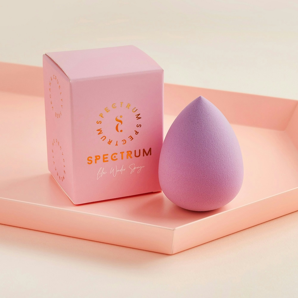 image 1 of Spectrum Wonder Pointed Lilac Sponge, 2x1 Beauty Blending Set
