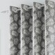 image 2 of Oakland Grey Curtains 46 x 54 inch (117 x 137 cm) Room Darkening Eyelet Thermal Noise Reducing Curtains for Bedroom and Living Room