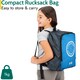 image 6 of Trail Kids Sleeping Bag Mummy Hooded 3 Season Soft Warm 2 Way Zip Boys Girls | Blue | Kids | 1