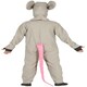 image 2 of Fancy Dress Adult Grey Mouse Onesie - M