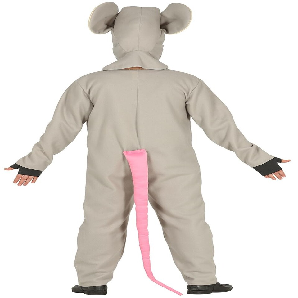 image 1 of Fancy Dress Adult Grey Mouse Onesie - M