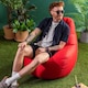 image 7 of Icon Dalton High Back Adult Gaming Indoor Outdoor Bean Bag Chair, Red
