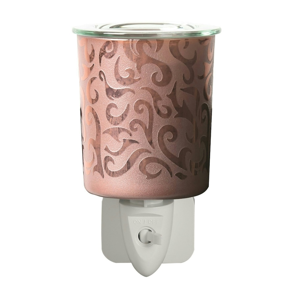 image 1 of Aroma Wax Melter Plug In Copper Swirl 13cm