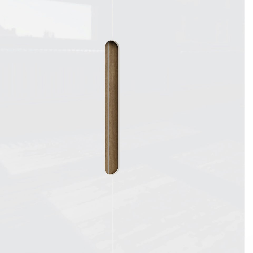 image 1 of FWStyle Veloce 2 Door Double Wardrobe - White Gloss, Quick Click Assembly White
