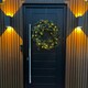 image 2 of 60cm Premium Mixed branch prelit Green Wreath - with timer